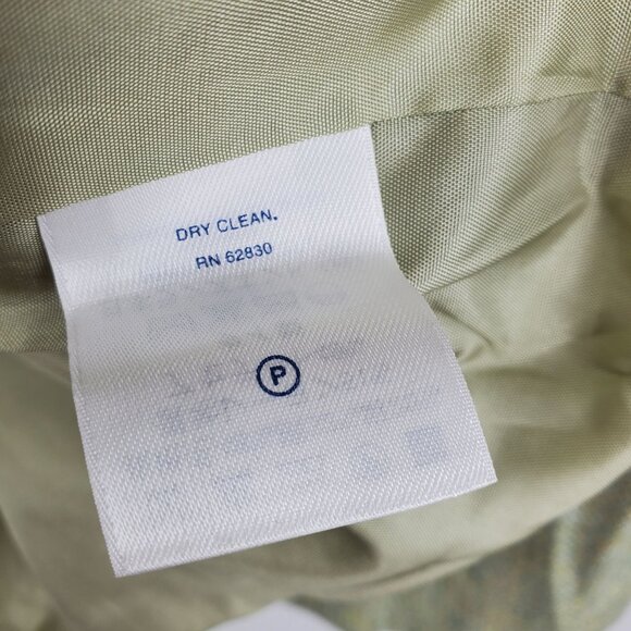 Lands' End Wool, Silk, Linen Blend Green Single Button Blazer Suit Jacket 18W - Picture 5 of 10